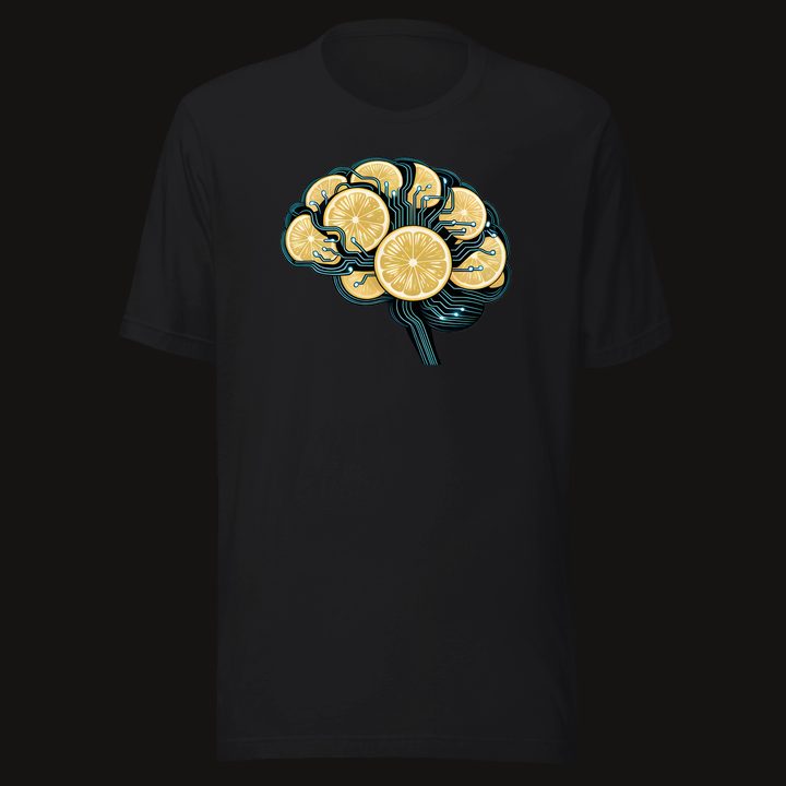 Zest Network design on a black tee